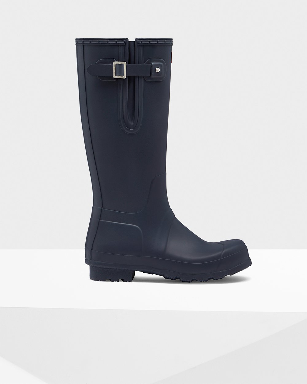 Hunter Original Side Adjustable Tall Rain Boots - Online Mens Navy - OGUMYP538